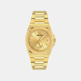 Versace Tolomeo (Wc-0V) Men Quartz Gold Dial Analog Stainless Steel Watch VE0V00525