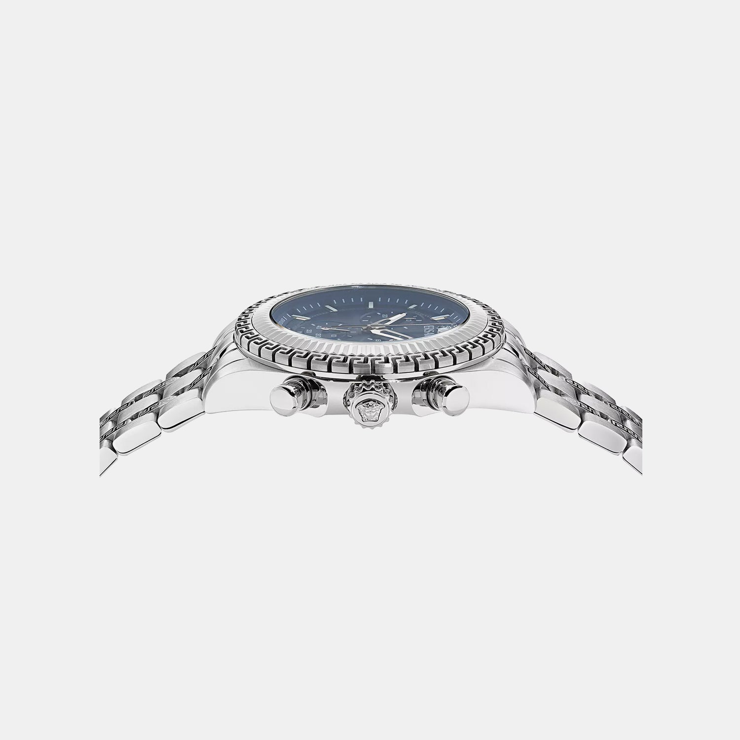 Versace Fornax (Wc-0W) Men Quartz Blue Dial Chronograph Stainless Steel Watch VE0W00325