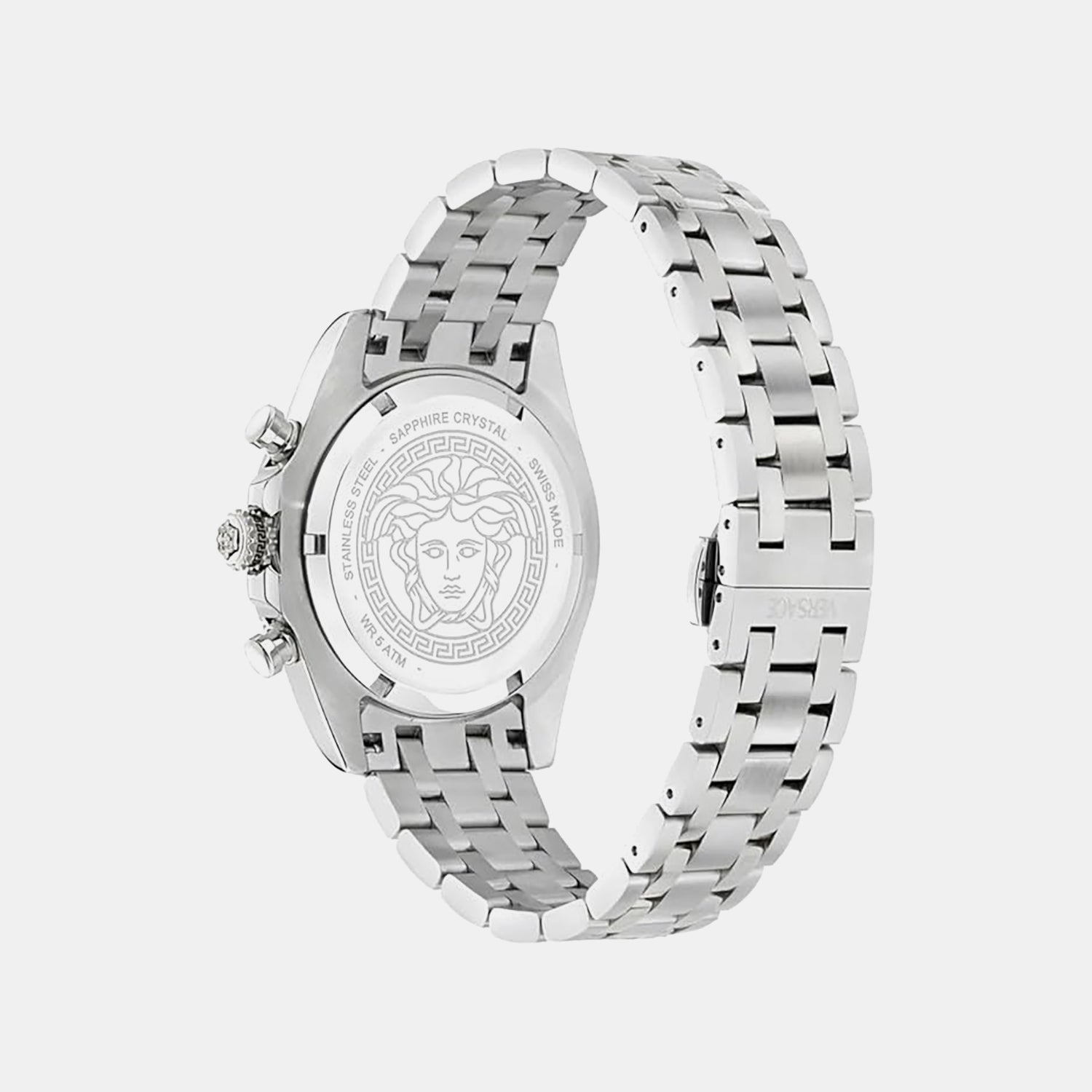 Versace Fornax (Wc-0W) Men Quartz Blue Dial Chronograph Stainless Steel Watch VE0W00325