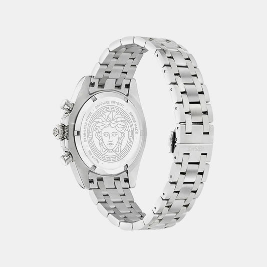 Versace Fornax (Wc-0W) Men Quartz Blue Dial Chronograph Stainless Steel Watch VE0W00325