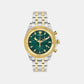 Fornax Men Quartz Green Dial Chronograph Stainless Steel Watch VE0W00425