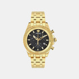 Versace Fornax (Wc-0W) Men Quartz Black Dial Chronograph Stainless Steel Watch VE0W00525