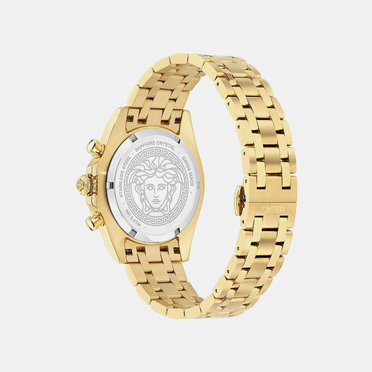Versace Fornax (Wc-0W) Men Quartz Black Dial Chronograph Stainless Steel Watch VE0W00525