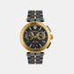 Aion Men Quartz Black Dial Chronograph Stainless Steel Watch VE1D02023