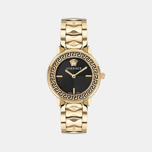 V-Tribute (Wc-2P) Women Quartz Black Dial Analog Stainless Steel Watch VE2P00622
