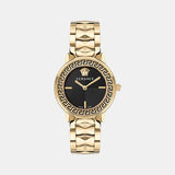 V-Tribute (Wc-2P) Women Quartz Black Dial Analog Stainless Steel Watch VE2P00622