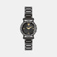 Greca Women Quartz Black Dial Analog Stainless Steel Watch VE2Q00522