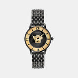 La Medusa (Wc-2R) Women Quartz Black Dial Analog Stainless Steel Watch VE2R00422