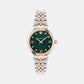 Hellenyium Women Quartz Green Dial Analog Stainless Steel Watch VE2S00422