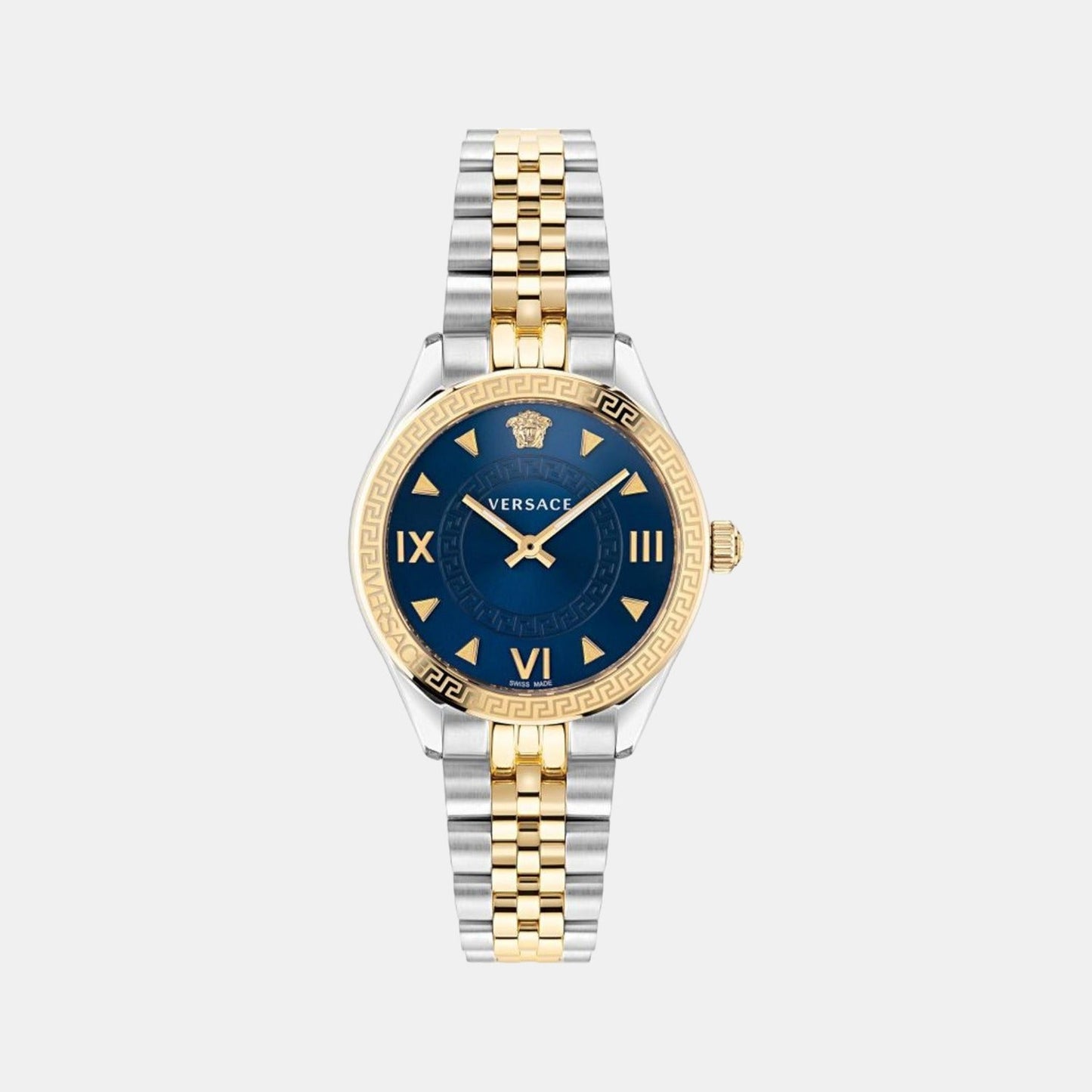 Hellenyium Women Quartz Blue Dial Analog Stainless Steel Watch VE2S00522