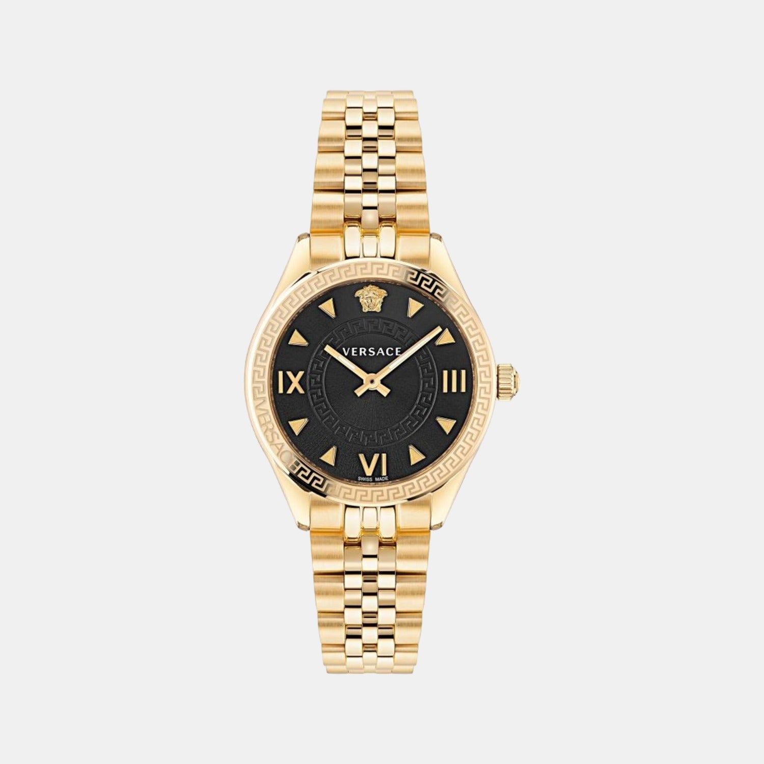 Hellenyium Women Quartz Black Dial Analog Stainless Steel Watch VE2S00622