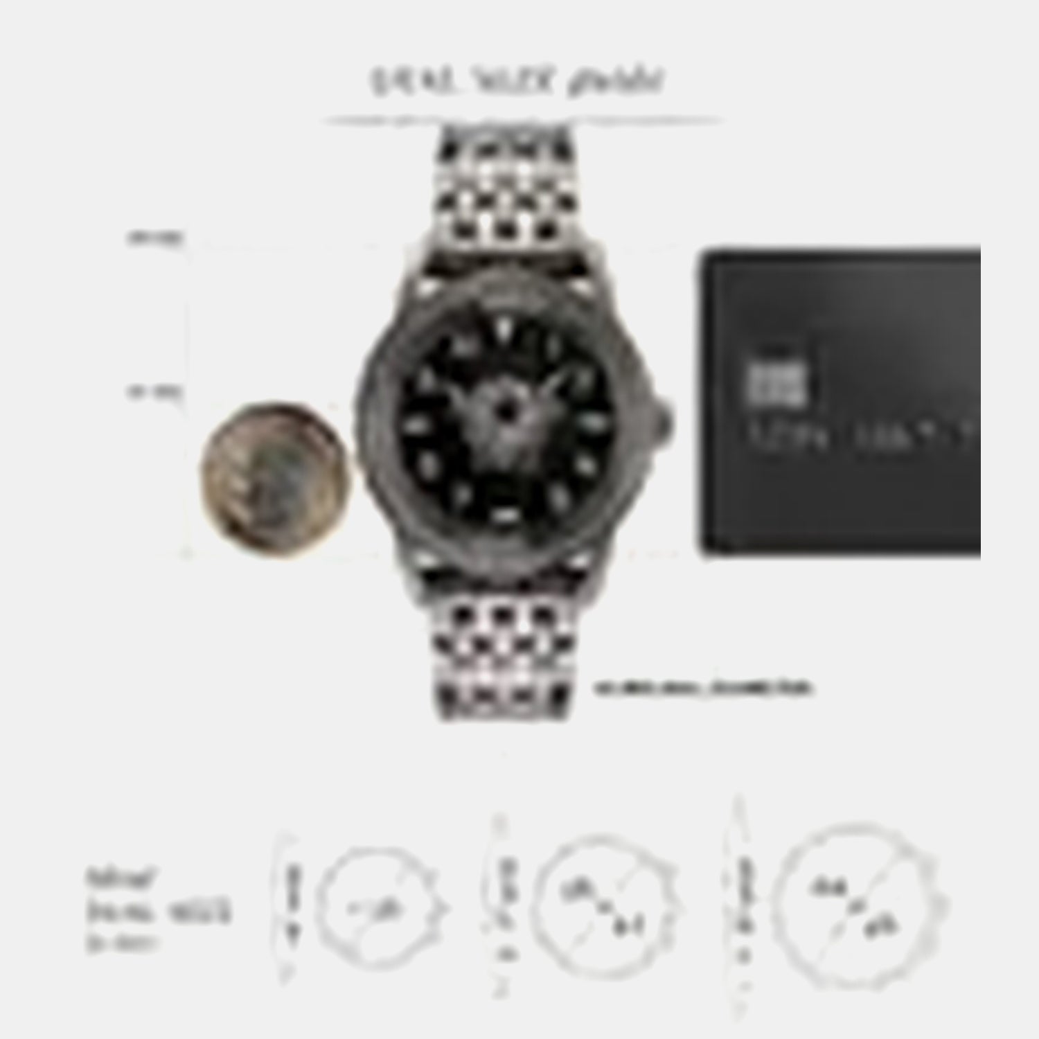 V-Palazzo Men Quartz Black Dial Analog Stainless Steel Watch VE2V00922