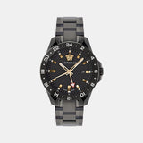Sport Tech Men Quartz Black Dial Analog Stainless Steel Watch VE2W00622