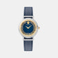Greca Chic Women Quartz Blue Dial Analog Leather Watch VE3D00122