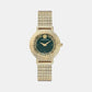 Women Quartz Green Dial Analog Stainless Steel Watch VE3D00522