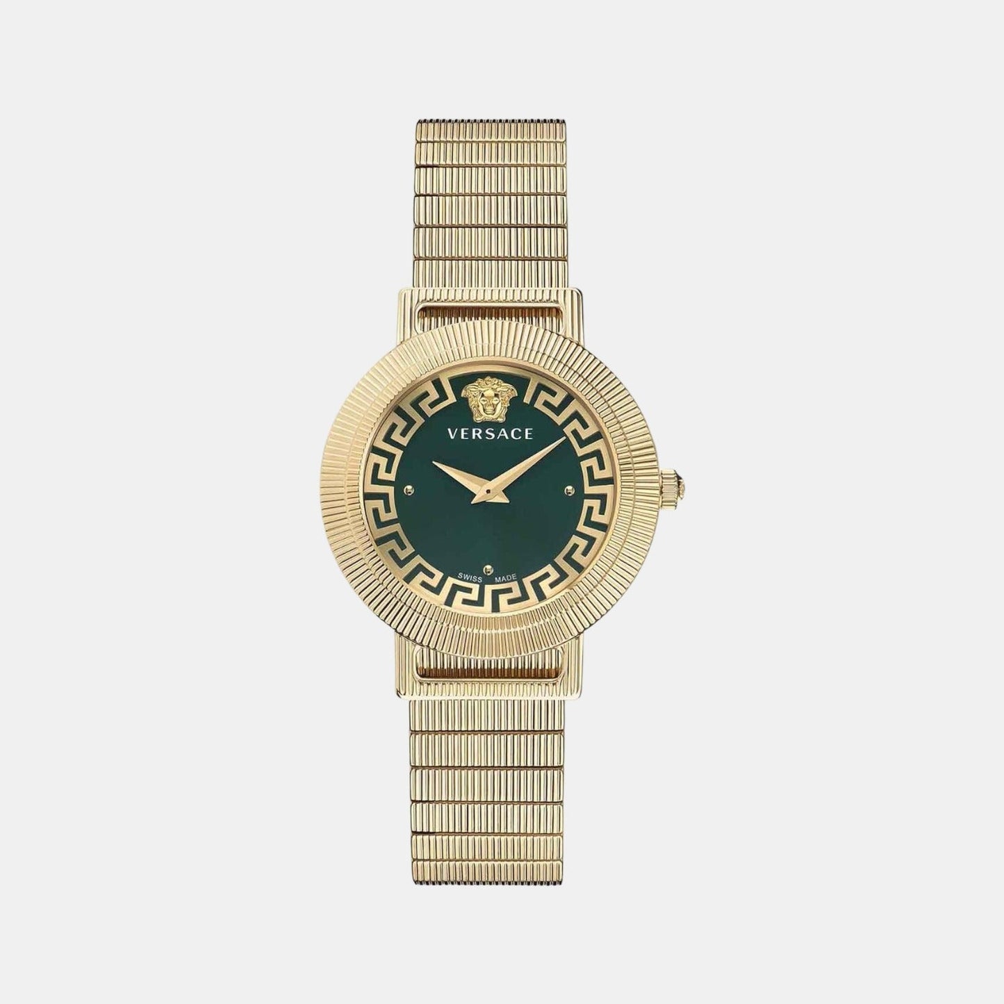 Women Quartz Green Dial Analog Stainless Steel Watch VE3D00522