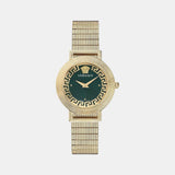 Women Quartz Green Dial Analog Stainless Steel Watch VE3D00522