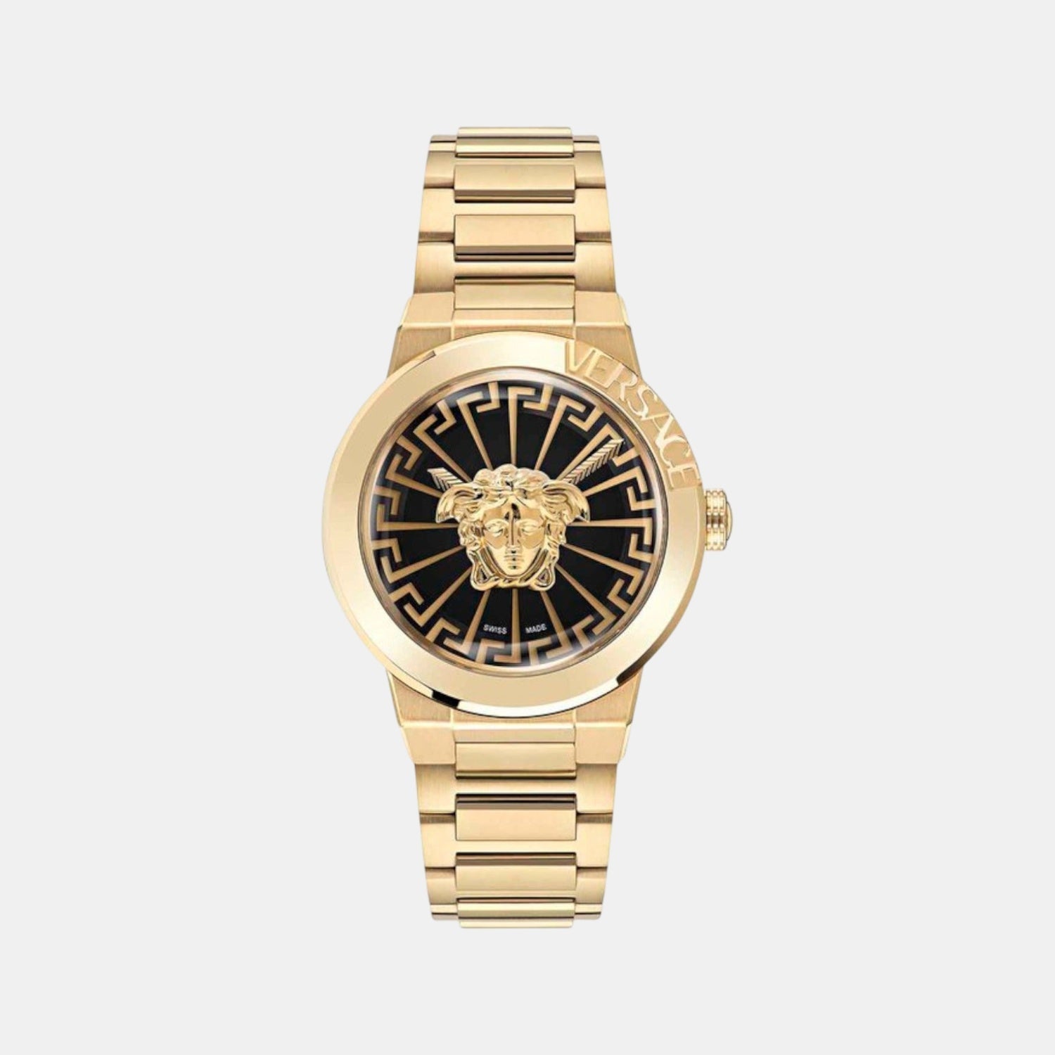 Medusa Infinite (Wc-3F) Women Quartz Black Dial Analog Stainless Steel Watch VE3F00522