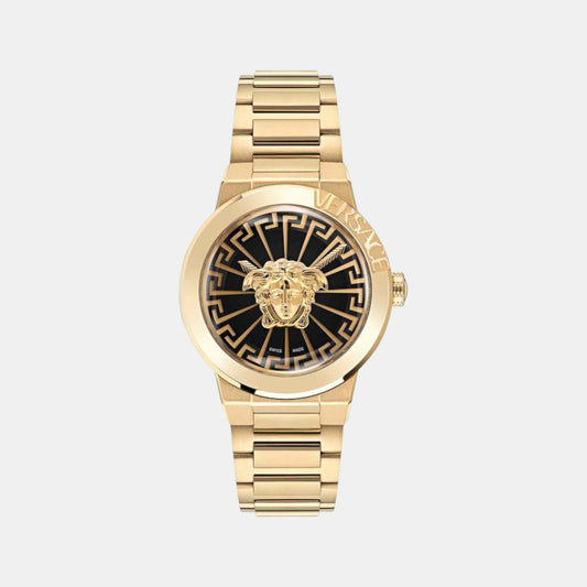 Medusa Infinite (Wc-3F) Women Quartz Black Dial Analog Stainless Steel Watch VE3F00522
