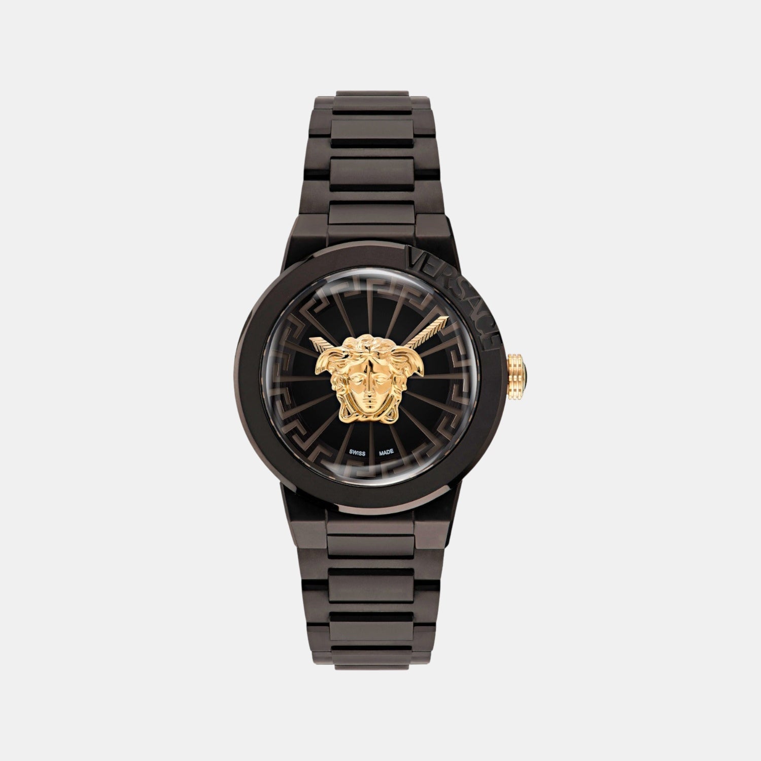 Medusa Infinite (Wc-3F) Women Quartz Black Dial Analog Stainless Steel Watch VE3F00622