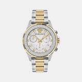 Greca Men Quartz Silver Dial Chronograph Stainless Steel Watch VE3J00522
