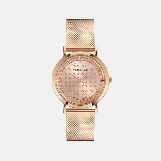 Ver.New Generation(Wc-3M) Women Quartz Rose Gold Dial Analog Stainless Steel Watch VE3M01323