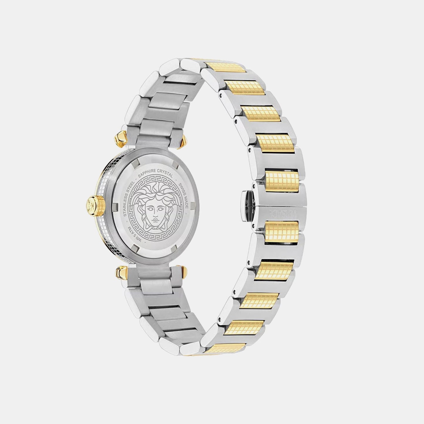 Versace Greek (Wc-5B) Women Quartz White Dial Analog Stainless Steel Watch VE5B00325