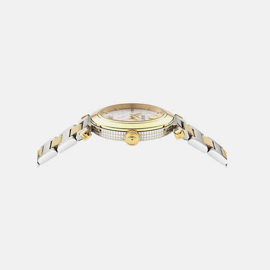 Versace Greek (Wc-5B) Women Quartz White Dial Analog Stainless Steel Watch VE5B00325
