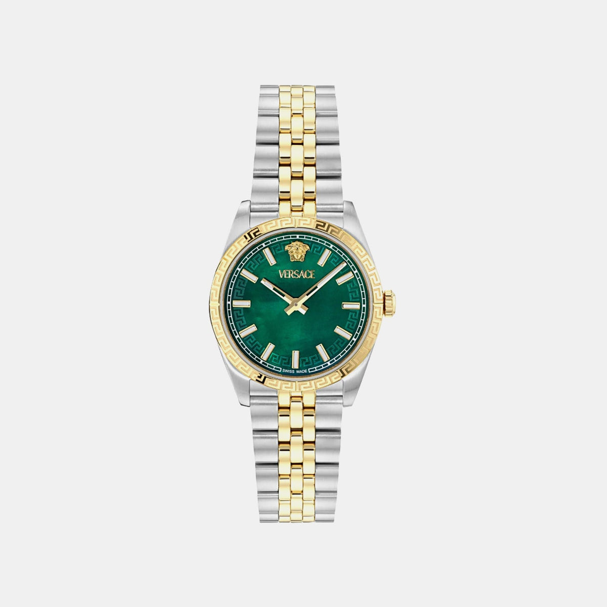 Millenyium Women Quartz Green Dial Analog Stainless Steel Watch VE5K00426