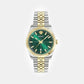 Millenyium Men Quartz Green Dial Analog Stainless Steel Watch VE5M00526