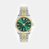 Millenyium Men Quartz Green Dial Analog Stainless Steel Watch VE5M00526