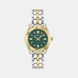 Greca Women Quartz Green Dial Analog Stainless Steel Watch VE6C00423
