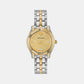 Greca Women Quartz Gold Dial Analog Stainless Steel Watch VE6C00523