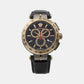 Aion Men Quartz Black Dial Chronograph Leather Watch VE6CA0323