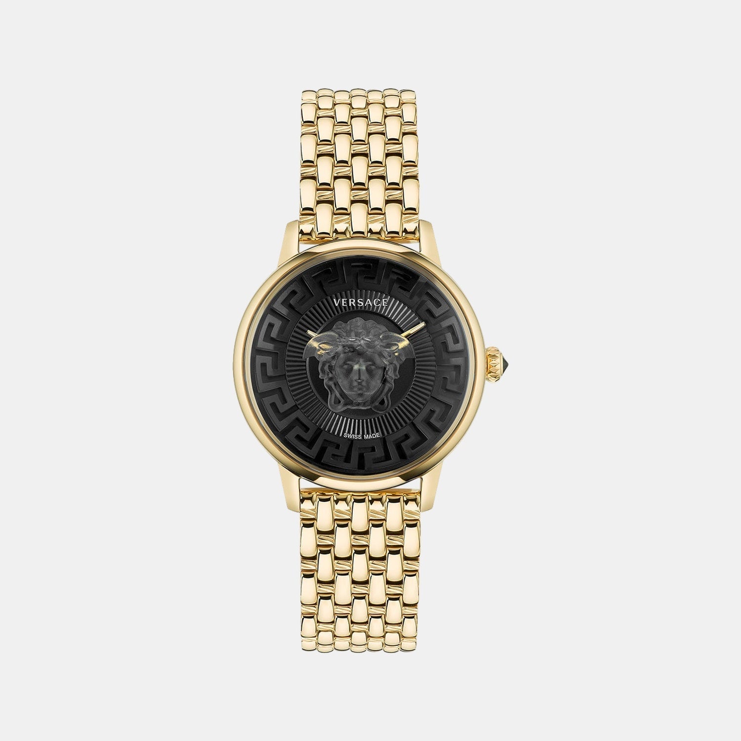 Medusa Alchemy(Wc-6F) Women Quartz Black Dial Analog Stainless Steel Watch VE6F00523