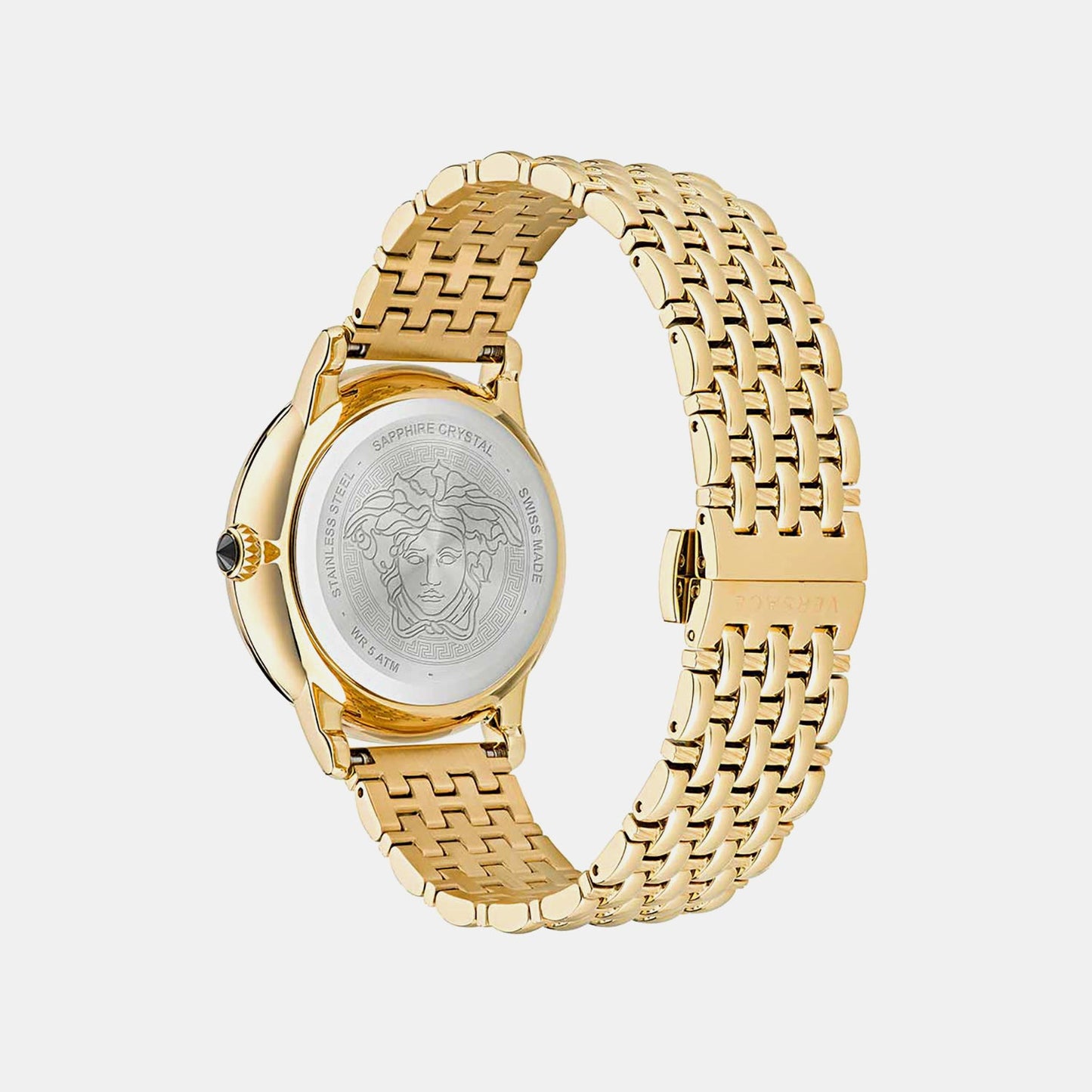 Medusa Alchemy(Wc-6F) Women Quartz Gold Dial Analog Stainless Steel Watch VE6F00623