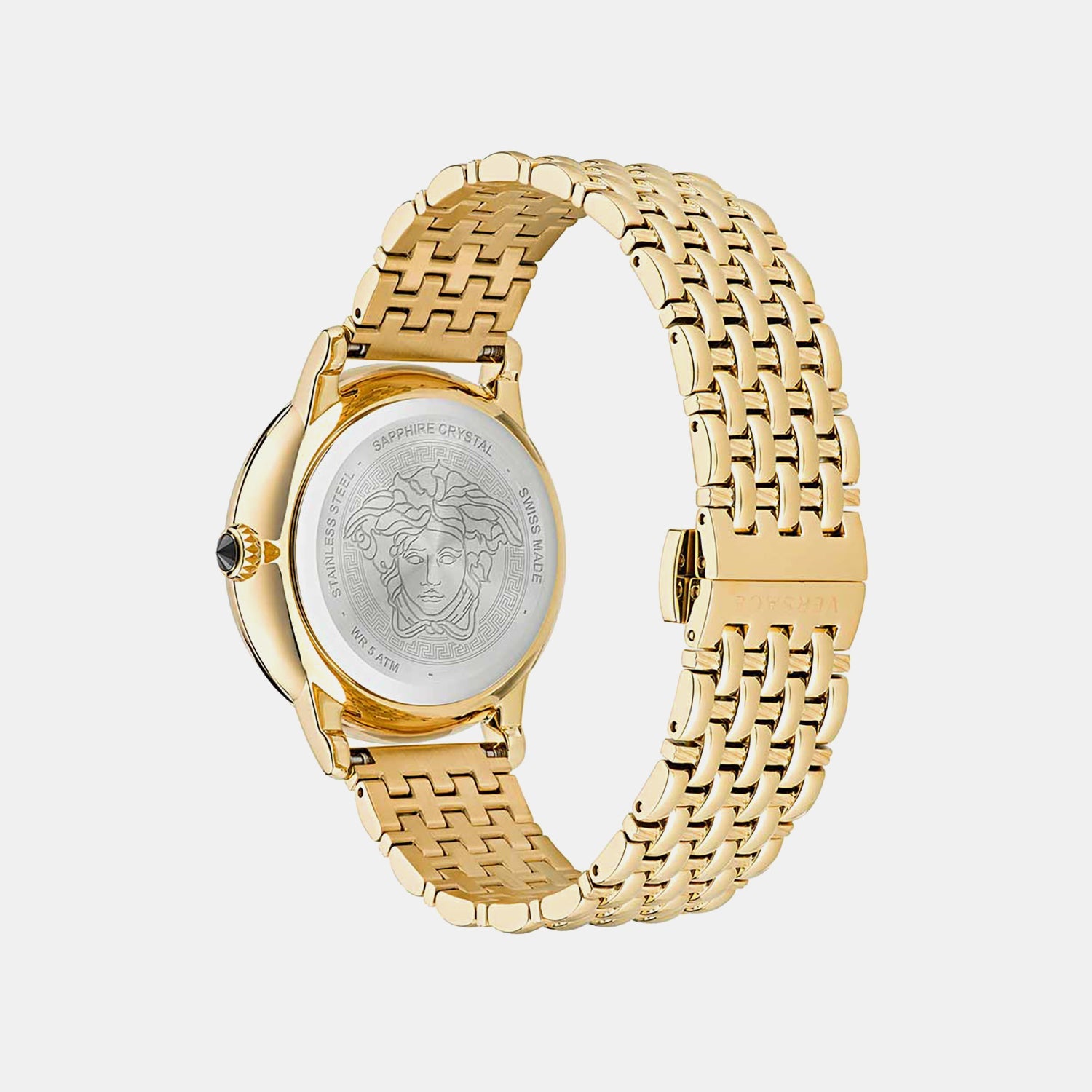 Medusa Alchemy(Wc-6F) Women Quartz Gold Dial Analog Stainless Steel Watch VE6F00623