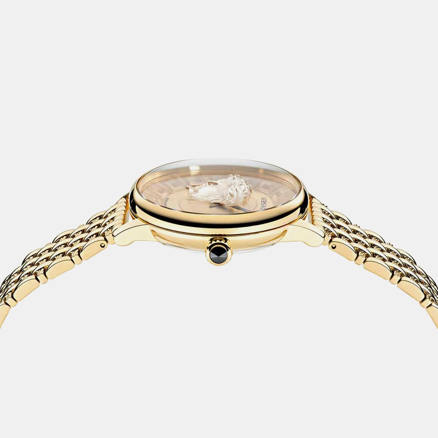 Medusa Alchemy(Wc-6F) Women Quartz Gold Dial Analog Stainless Steel Watch VE6F00623