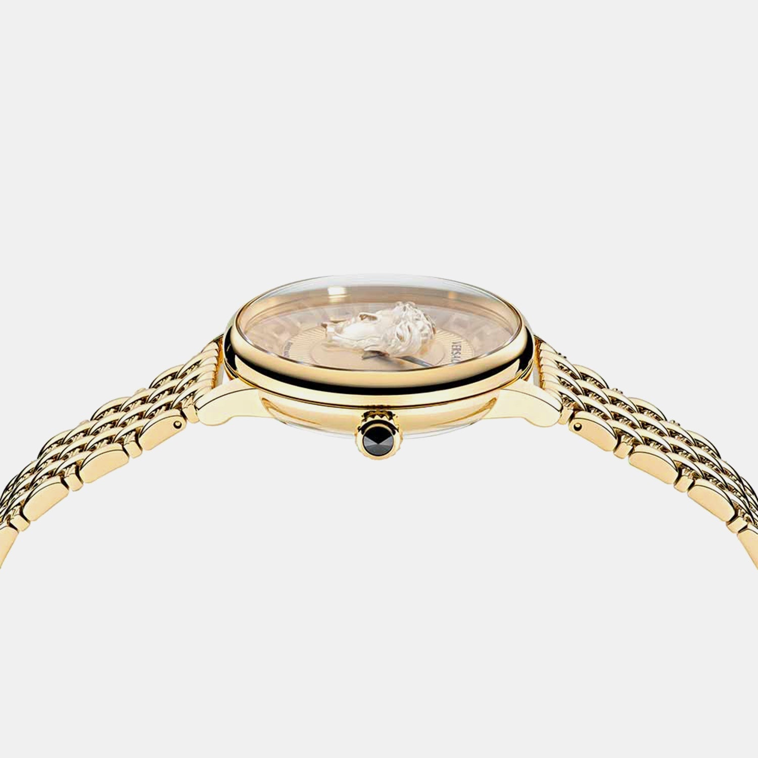 Medusa Alchemy(Wc-6F) Women Quartz Gold Dial Analog Stainless Steel Watch VE6F00623