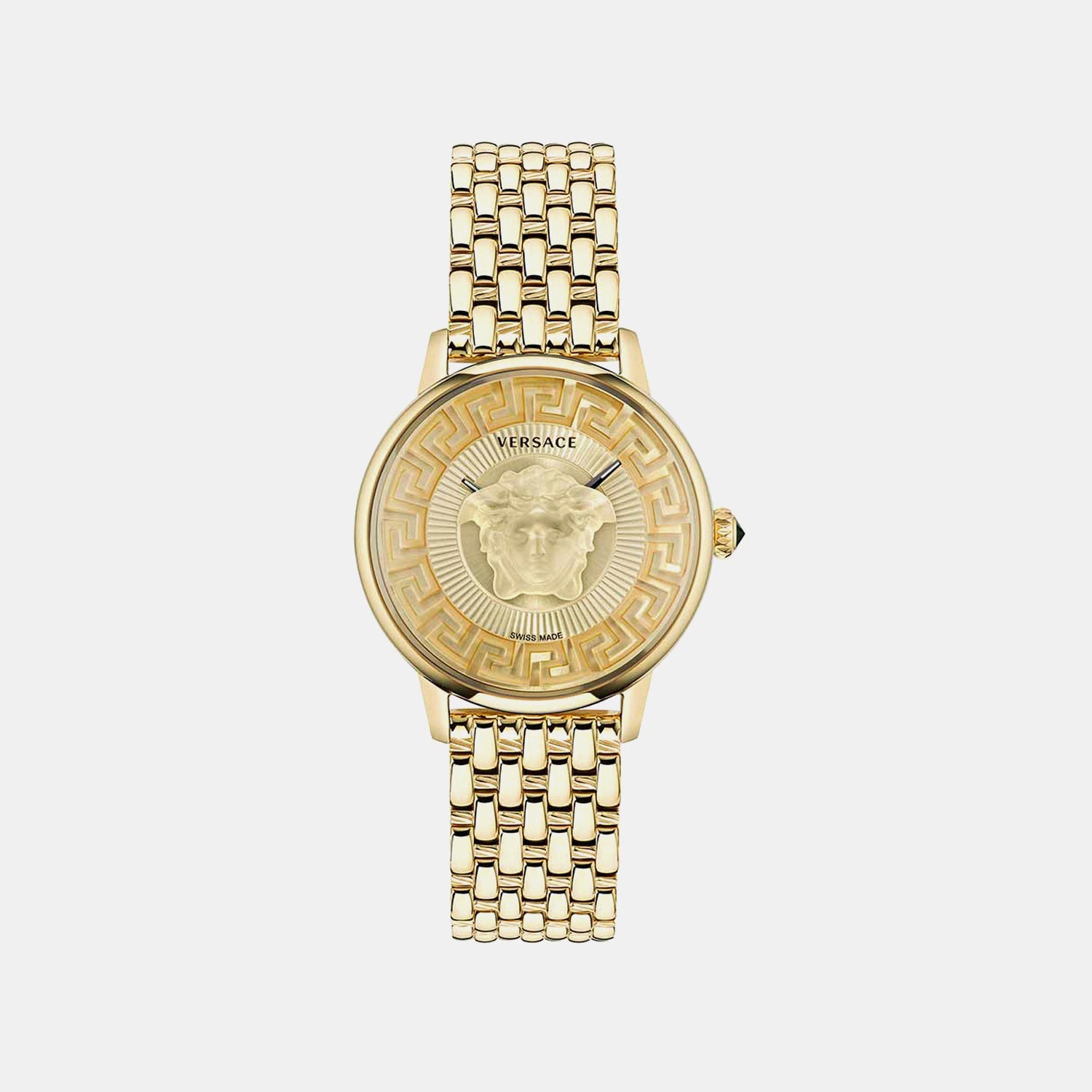 Medusa Alchemy(Wc-6F) Women Quartz Gold Dial Analog Stainless Steel Watch VE6F00623