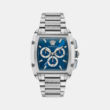 Versace Dominus(Wc-6H) Men Quartz Blue Dial Chronograph Stainless Steel Watch VE6H00423