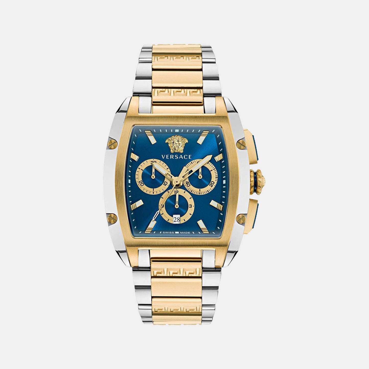 Versace Dominus(Wc-6H) Men Quartz Blue Dial Chronograph Stainless Steel Watch VE6H00723