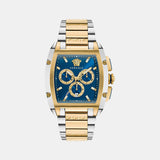 Versace Dominus(Wc-6H) Men Quartz Blue Dial Chronograph Stainless Steel Watch VE6H00723