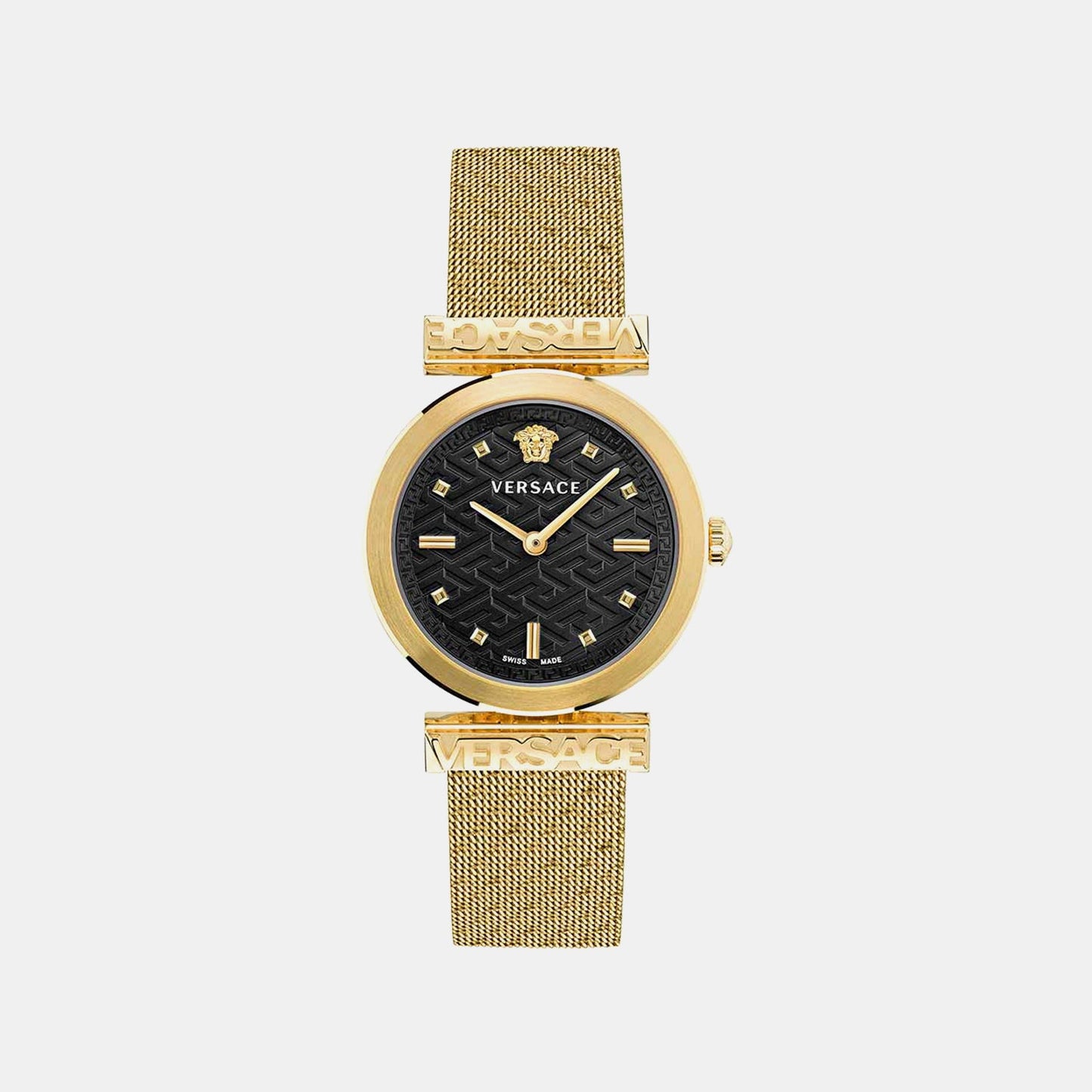 Versace Regalia(Wc-6J) Women Quartz Black Dial Analog Stainless Steel Watch VE6J00723