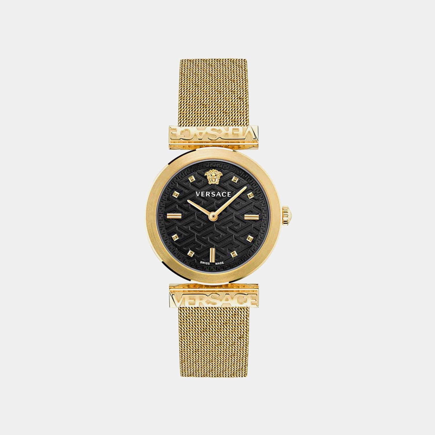 Versace Regalia(Wc-6J) Women Quartz Black Dial Analog Stainless Steel Watch VE6J00723