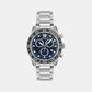 Greca Dome Men Quartz Blue Dial Chronograph Stainless Steel Watch VE6K00323