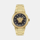 Medusa Infinite Men Quartz Black Dial Analog Stainless Steel Watch VE7E00623