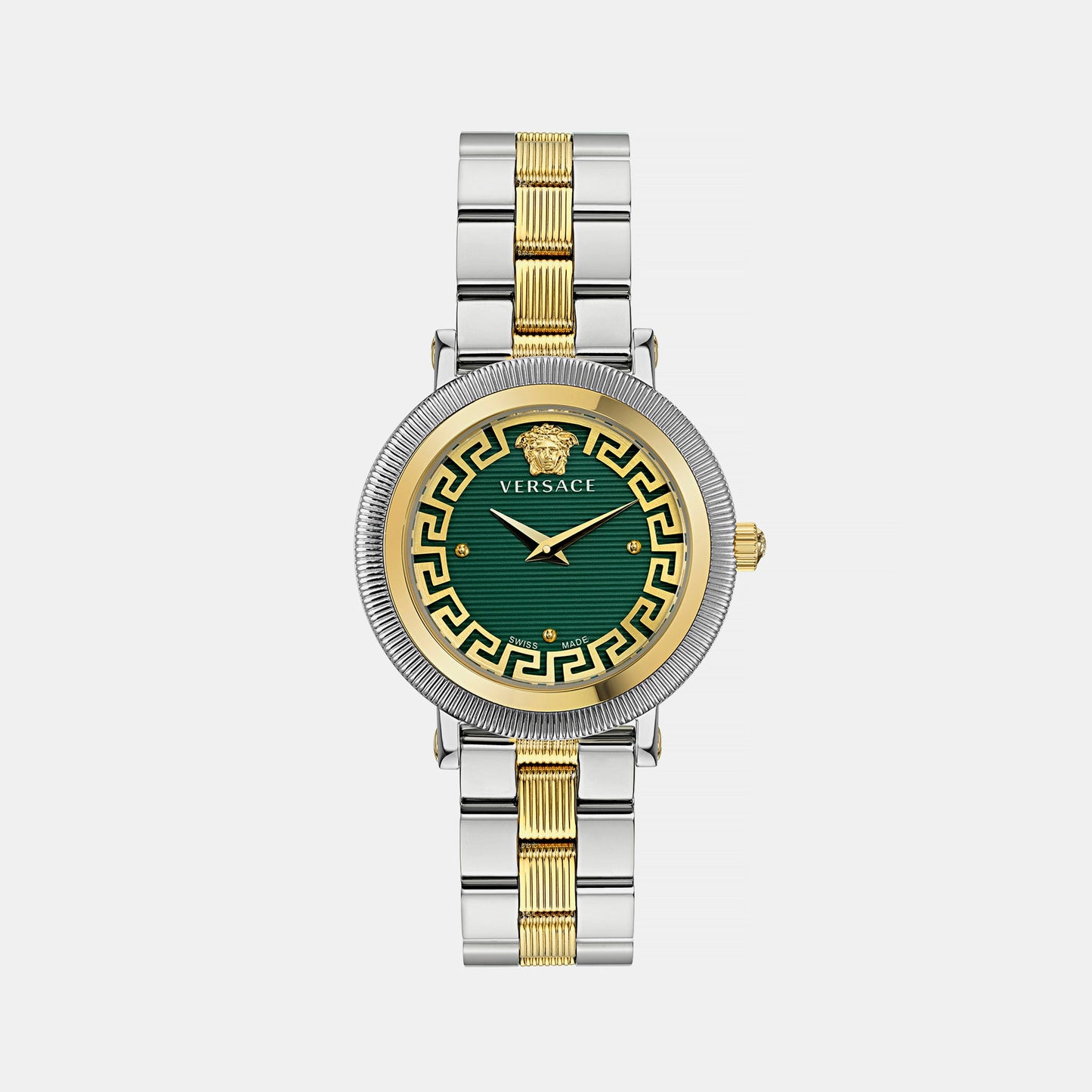 Greca Women Quartz Green Dial Analog Stainless Steel Watch VE7F00523