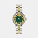Greca Women Quartz Green Dial Analog Stainless Steel Watch VE7F00523