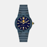 Greca Unisex Quartz Blue Dial Analog Stainless Steel Watch VE7G00423